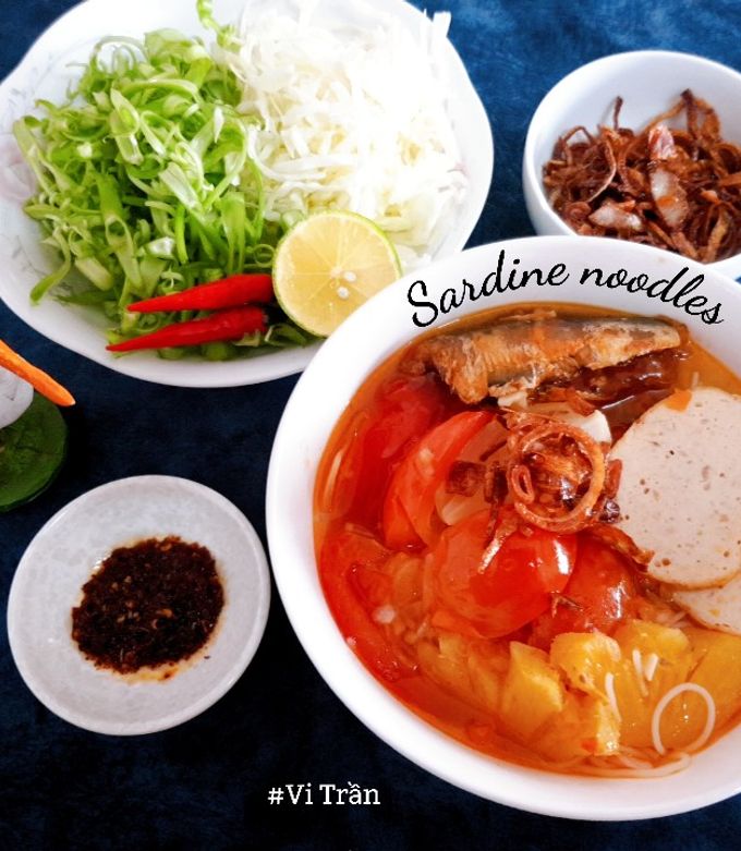 Hình của món Bún cá mòi 🍜.