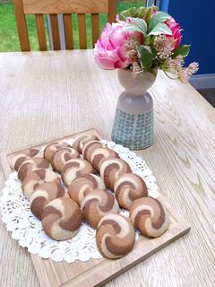 巧克力螺旋餅乾 的食譜成品照片