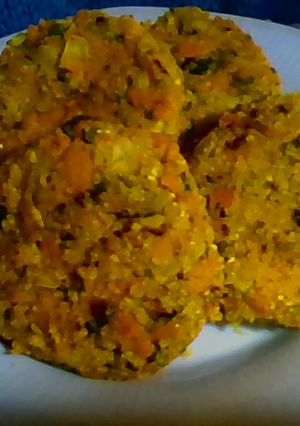 Una foto de Croquetas de polenta, calabaza y zapallito veganas y sin gluten