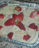 Postre Galletas María y fresa