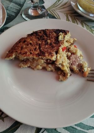 A picture of Rice, Corn, and Sausage Frittata.