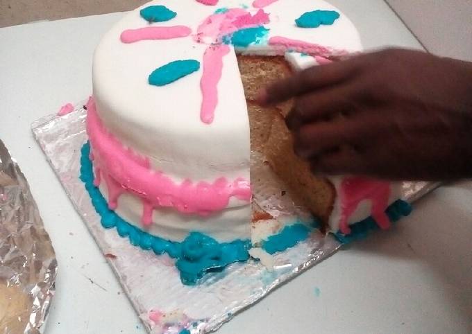 Recipe of Homemade My strawberry cake with fodant icing