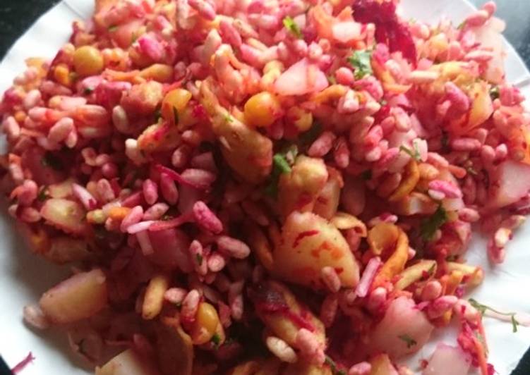 Recipe of Perfect Beetroot Mix Bhel