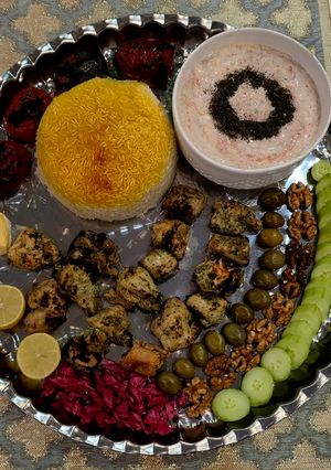 عکسی از دستور جوجه کباب سبز