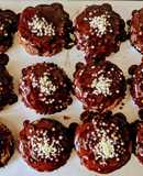 Tripe chocolate raspberry muffins 🍫