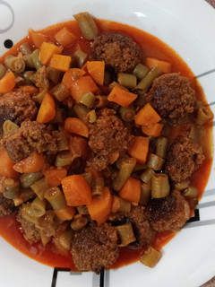 عکسی از دستور خورشت لوبیا سبز
