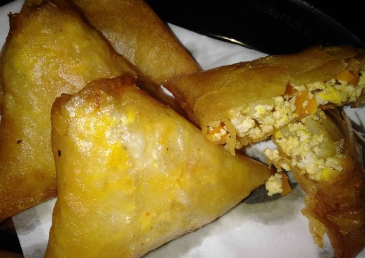 Cara Menyiapkan Samosa ekonomis isi tahu sayuran Anti Gagal