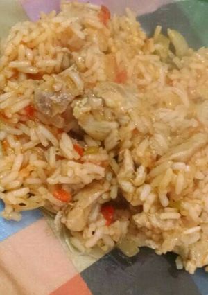 Una foto de Mi primer arroz con pollo