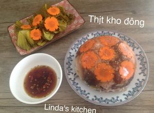 Hình của món Thịt kho đông.