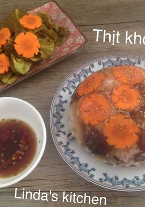 Hình của món Thịt kho đông.