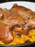 Codillo a la sidra en olla a presión
