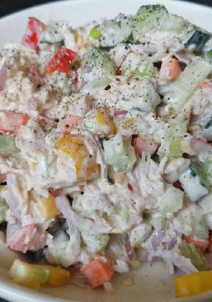 รูปของ สลัดผักทูน่าพริกไทยดำ