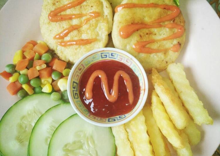 urutan Menyiapkan 168.Chiken steak Burger Jadi, Bikin Ngiler