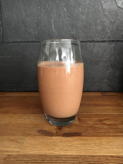 A picture of Chocolate Nut Banana Protein Shake (V,GF, DF).