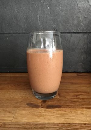 A picture of Chocolate Nut Banana Protein Shake (V,GF, DF).