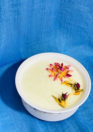 عکسی از دستور شیربرنجِ نمکی