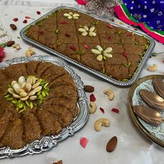 A picture of Chanay ki daal ka halwa.