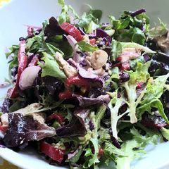 A picture of Chicken & Avocado salad.