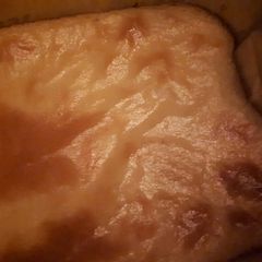 A picture of Oven baked semolina pudding.