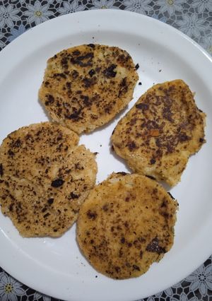 Una foto de Tortitas de coliflor