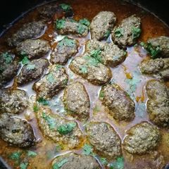 A picture of Beef kabab MAsala.