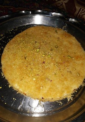 صورة لوصفة كنافة بالقشطة 😋😋