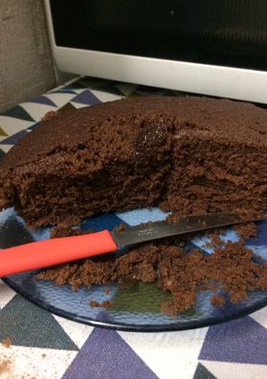 Una foto de Torta de chocolate fácil al micro