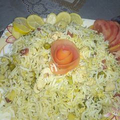 A picture of Chinese rice made by sumaira jabee.