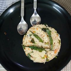 A picture of Rava upma recipe.