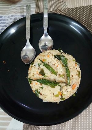 A picture of Rava upma recipe.