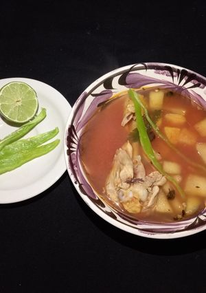 Una foto de Caldo de frutas