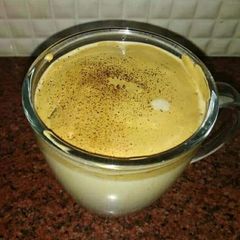 A picture of Dalgona coffee.