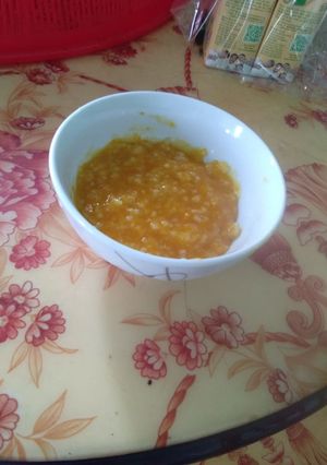 Hình của món Cháo bí đỏ (bí ngô).