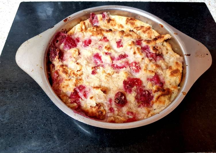 Recipe of Perfect My Rasspberry Bread Pudding. 😁