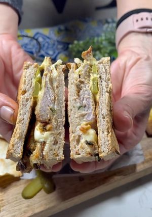 Una foto de Sándwich cubano