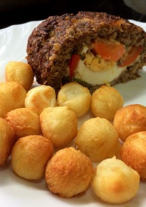 Una foto de Arrollado de carne molida