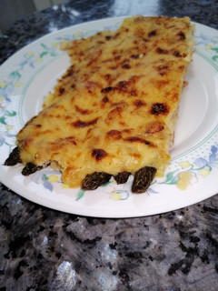 Una foto de Espárragos trigueros gratinados al horno