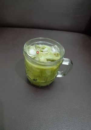 Foto resep Iced Honey Matcha Creamy Homemade Ala Jesslyn Orlane 🍵🍯