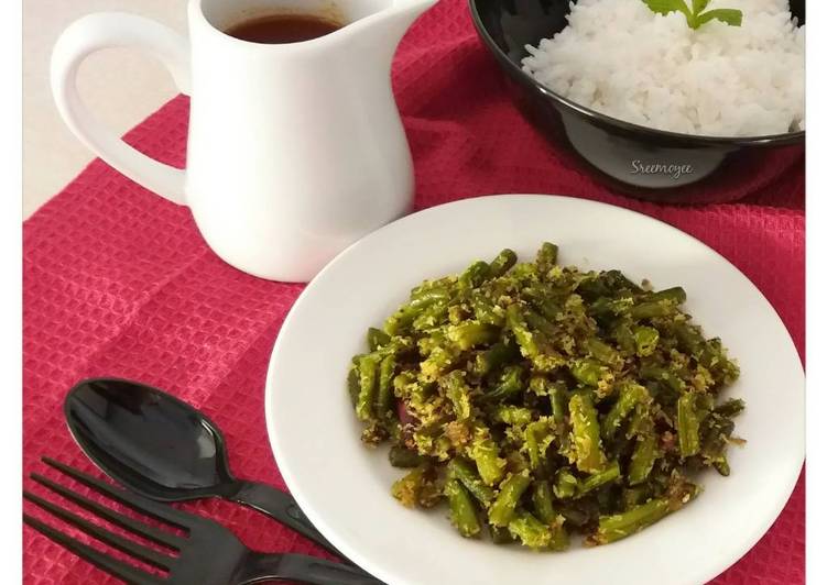 Recipe of Any-night-of-the-week Beans &amp; COCONUT fry