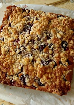 Foto di Torta crumble di ciliegie