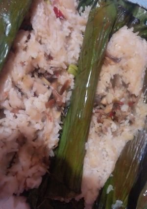 Foto resep Resep Nasi bakar (tanpa santan)
