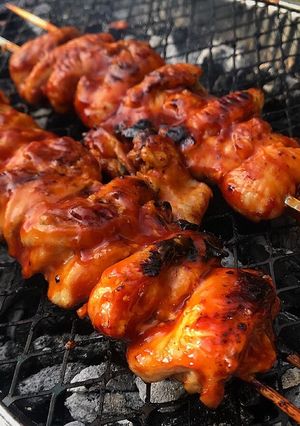 A picture of Korean Style BBQ Chicken Thighs 🔥🔥🔥.