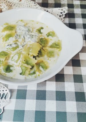 Une photo de RAVIOLES DU DAUPHINÉ À LA FOURME D’AMBERT