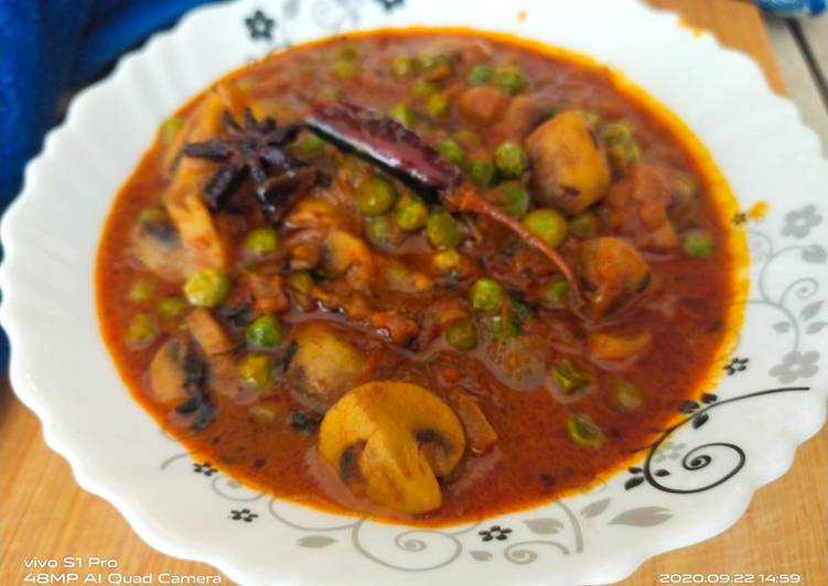 Recipe of Homemade Matar mushroom