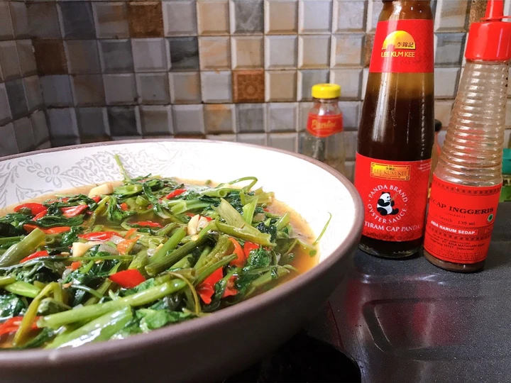 Cara Mudah Membikin Resep Cah Kangkung Saus Tiram yang Uenak Anti Ribet, Sempurna