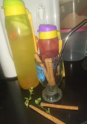 Foto resep Infuse water *apel+daun mint*