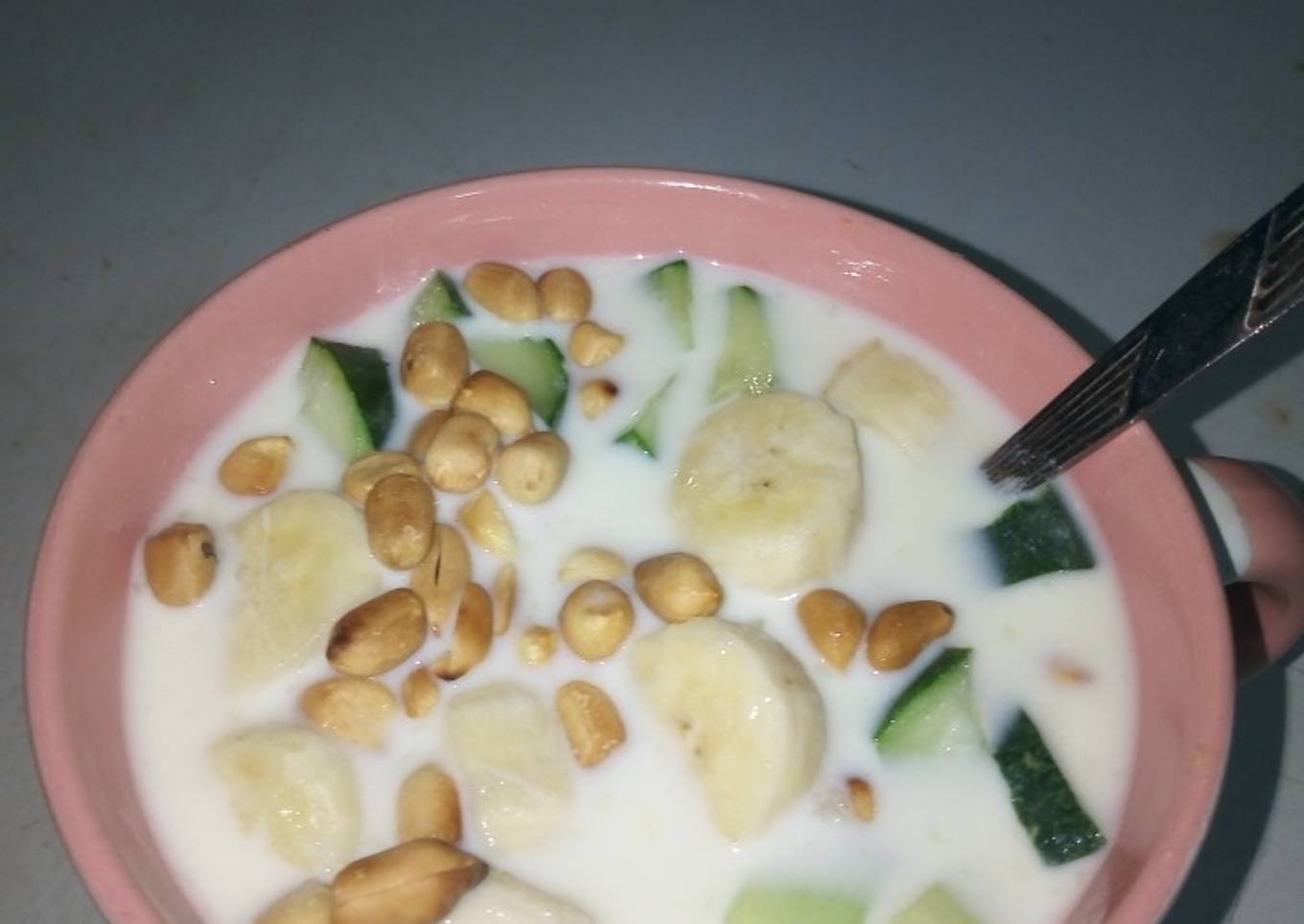 Banana, Cucumber, Peanut Milk Mix