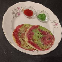 Trio Colour Paratha A picture of Trio Colour Paratha.