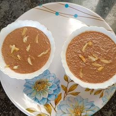 Dessert Rice pudding with chocolate flavors A picture of Dessert Rice pudding with chocolate flavors.