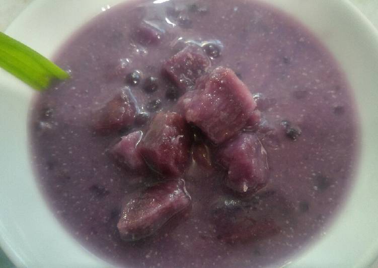 resep cara membuat Bubur ubi sagu mutiara